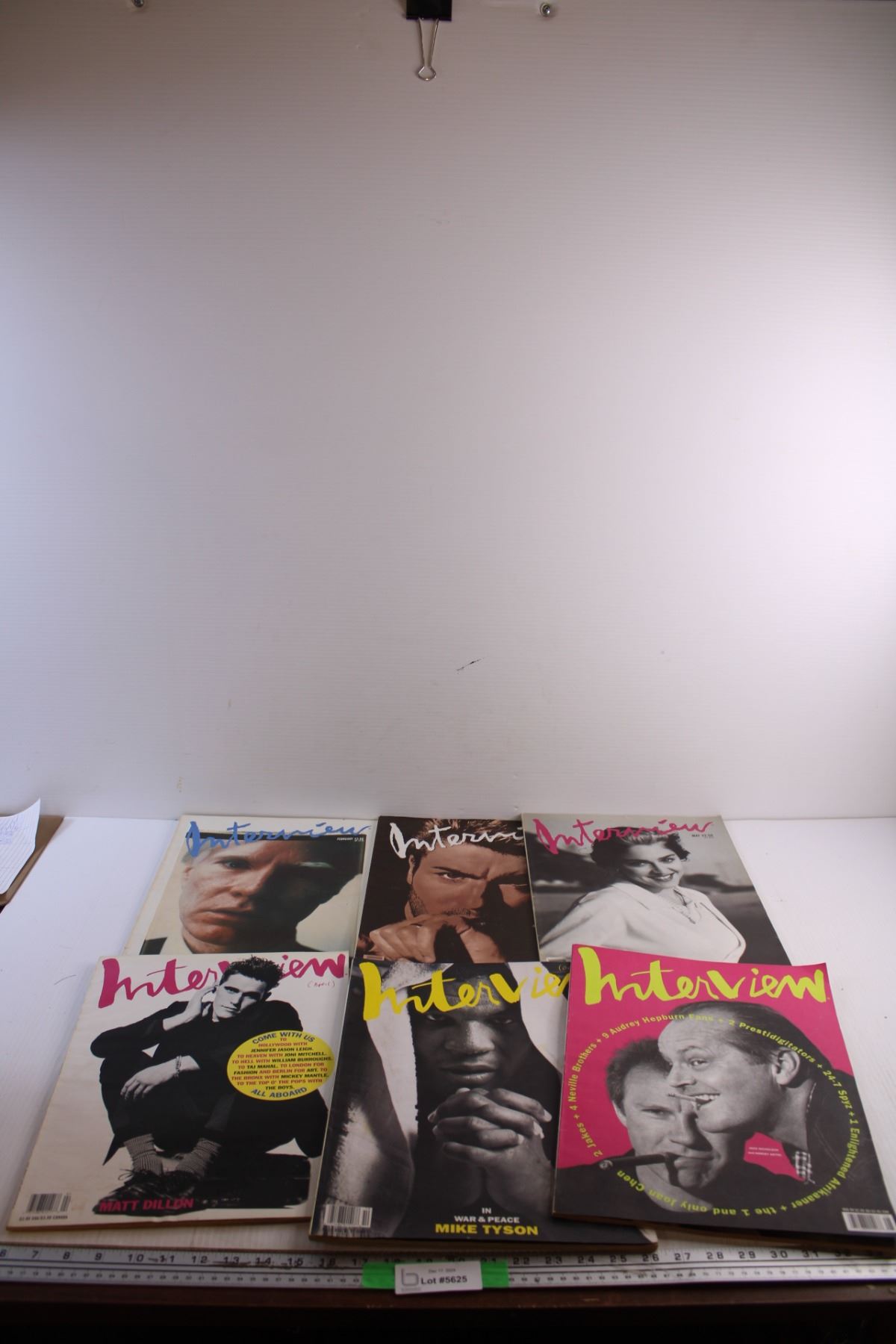 (6) Vintage Interview Magazines - Bodnarus Auctioneering