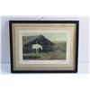 Image 2 : Framed Len Gibbs Barn Art Print 12'' x 9''