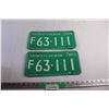 Image 1 : Pair of 1969 Saskatchewan Farm License Plate