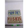 Image 1 : 1971 & 1972 Saskatchewan Farm License Plates