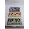 Image 1 : 1974,1975 and 1976 Saskatchewan Farm License Plates