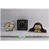 Image 1 : (3) Vintage Desk Clocks - As Is