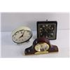 Image 4 : (3) Vintage Desk Clocks - As Is