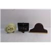 Image 5 : (3) Vintage Desk Clocks - As Is