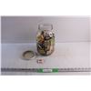 Image 1 : Large Glass Jar and Vintage Matches
