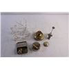 Image 2 : Brass Timex Watch, Kerosene Lamp, Dog Clock, Watch Movement Parts and Misc.