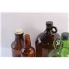 Image 3 : (6) Glass Bottles and Jugs