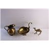 Image 2 : Brass Candy Dish, Pitcher and Camel Figure