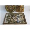 Image 4 : Brass Decorative Plate, Ancient Egypt Decor and Mat