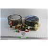 Image 1 : Storage Tins and Christmas Ornaments