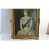 Image 3 : Framed Queen Elizabeth II Portrait Print 31'' x 24'' - Damaged Frame