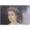 Image 5 : Framed Queen Elizabeth II Portrait Print 31'' x 24'' - Damaged Frame