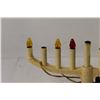 Image 2 : Electric Hanukkah Menorah Candelabra - tested Works needs Bulbs