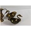 Image 3 : Brass Teapot, (2) Brass Swan Dishes,