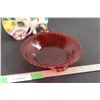 Image 3 : Glass Platter, Donkey Candle Holder, Red Glass Tray,