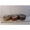Image 1 : (3) Vintage Currier & Ives Winter Collector Tins, 10" Diameter
