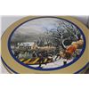 Image 4 : (3) Vintage Currier & Ives Winter Collector Tins, 10" Diameter