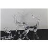 Image 4 : (4) Clear Deer Statues Christmas Decor