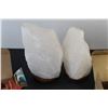Image 2 : (2) Salt Lamps With Bulbs but No Cords