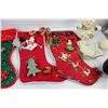 Image 3 : Snowman Decoration, Dish, (4) Stockings, Christmas Cup
