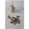 Image 3 : H' Mug, Ceramic Whiskey Jug, Coins