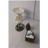 Image 3 : (2) Candles, Bear Ceramic Wall Decoration, Misc.