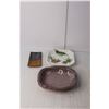 Image 3 : Potato Serving Dish w/ Lid and Bowl, (3) Ceramic Dishes, Salt & Pepper Shakers
