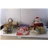 Image 1 : Christmas Lot- Lights-Working, Gift Bags, Scented Pine Cones, Baskets