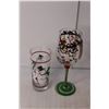 Image 3 : (3) Christmas Wine Glasses and Tumbler