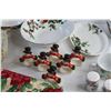 Image 4 : Christmas Napkin Rings, Bowls, Gravy Boat, Salt & Pepper Shakers, Cups and Table Cloths