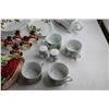 Image 5 : Christmas Napkin Rings, Bowls, Gravy Boat, Salt & Pepper Shakers, Cups and Table Cloths