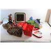 Image 1 : Christmas Gift Socks, Quartz Clock, Wicker Basket, Bear Plush and Misc.