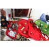 Image 3 : Christmas Gift Socks, Quartz Clock, Wicker Basket, Bear Plush and Misc.