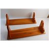 Image 2 : (2) Wooden Shelves