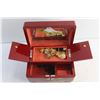 Image 3 : Wooden Jewelry Box, Jewelry and Quartz Watch