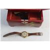 Image 6 : Wooden Jewelry Box, Jewelry and Quartz Watch