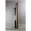 Image 1 : (2) Baseball Bats, Easton Black, Cooper, Wooden & Aluminum, Longest Is 34.5''