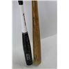 Image 5 : (2) Baseball Bats, Easton Black, Cooper, Wooden & Aluminum, Longest Is 34.5''