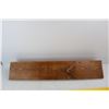 Image 6 : MDF Yellow Board- Some Damage, 37'' x 12'', Wooden Wall Hung Coat Rack, 30.5'' x 6''