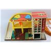 Image 5 : Vintage Fisher Price Parkade Toy w/ Cars & Characters, Misc.
