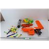 Image 1 : Lot Of (3) Nerf/ Star Wars Toys Gun w/ Bullets, Star Wars Toy Light Saber