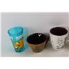 Image 4 : Lot Of (8) Coffee Cups/ Drinking Glasses, Gourmet Village, Adventure Time, Misc.