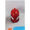 Image 3 : Nerf Freezefire Watergun, (2) Star Wars Toy Light Sabers, Spiderman Cup w/ Lid