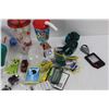 Image 5 : (2) Plastic Cups w/ Straws, TY Teddies Bear, Pokemon Cards, Misc.