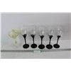 Image 1 : (6) Wine Glasses- Tallest Is 9.5'' Tall