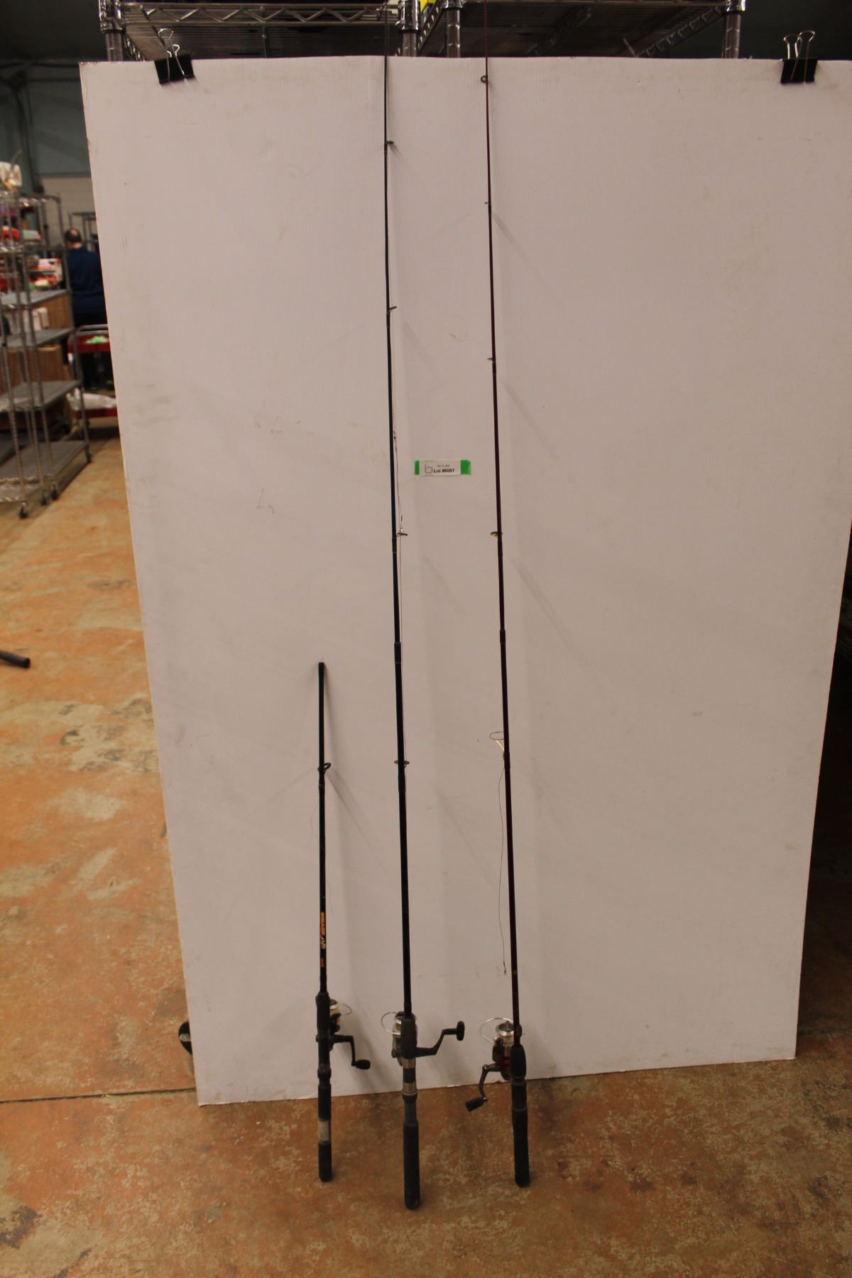 Open Real Rods *(3) Open Reel Fishing Rods, (1) Is Missing End - Bodnarus Auctioneering