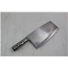Image 2 : Chinese Stainless Steel Cleaver, 13'' Long