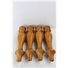 Image 2 : (3) Wooden Furniture Legs- All 16'' Tall