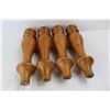 Image 3 : (3) Wooden Furniture Legs- All 16'' Tall