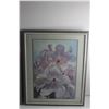 Image 2 : (2) Framed Floral Art Prints 22'' x 17 1/2''
